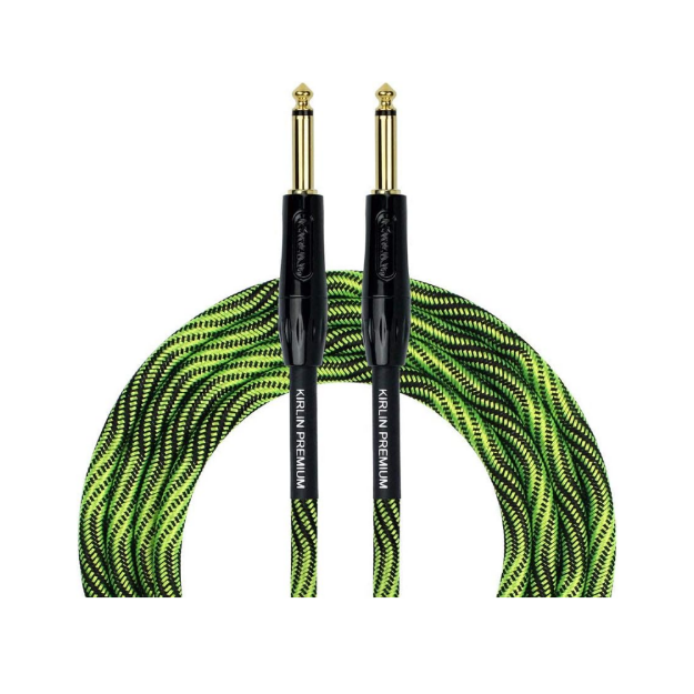 KIRLIN IWB-202BFGL-WBG CABLE AUDIO 1 4 A 1 4 L 6MTS TELA NEGRO - VERDE