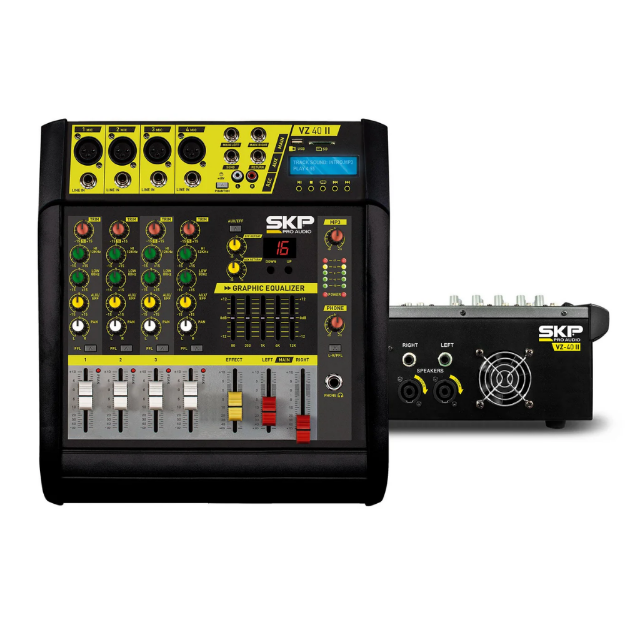 SKP VZ-40II SKP MEZCLADORA AMPLIFICADA 4 CANALES 1600 W