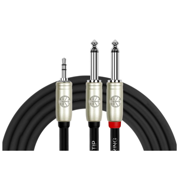 KIRLIN Y-362PRL 2M BK CABLE AUDIO 2 1 4 MONO A 3 5 ST 2 MTS PVC