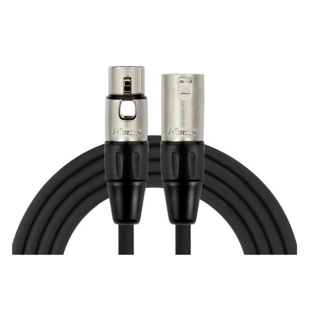 KIRLIN MPC-480PB 10M BK CABLE AUDIO XLR M A XLR H 10MTS PVC