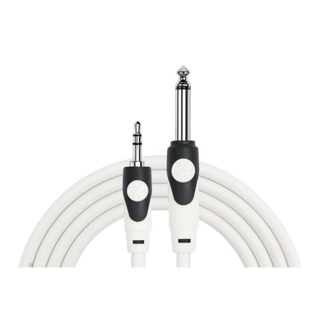 KIRLIN LGA-565L 2M BK CABLE AUDIO 1 4 MONO A 3 5 ST 2 MTS PVC
