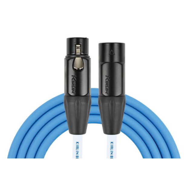KIRLIN BLM-220BEG 6M BE CABLE BLUE LINE SERIES AUDIO XLR M A XLR H 6MTS AZUL PVC