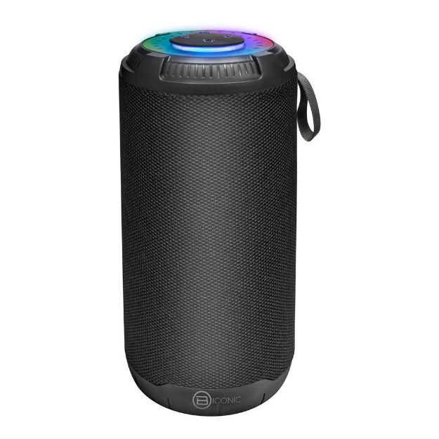 PARLANTE PORTATIL RECARGABLE CON LUZ 5W BT/FM/USB/AUX/TF-CARD 5HRS NEGRO BC-AU-BS-223-BK BICONIC