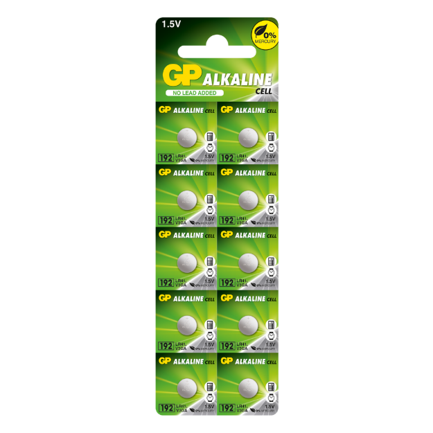 BATERIA ALCALINA LR41-C5 10 UNDS 192F-2C5 GP