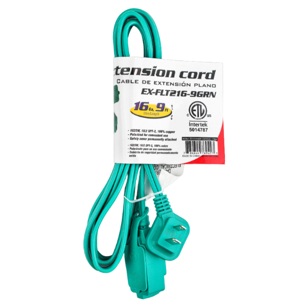 EXTENSION ELECTRICA 3 TOMAS 2.7 MTS VERDE EX-FLT216-9GRN NIPPON