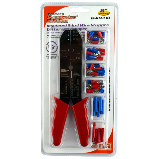KIT DE CORTADORA, PELADORA Y PRENSA PARA TERMINALES 10-22 AWG IS-KIT-130 NIPPON