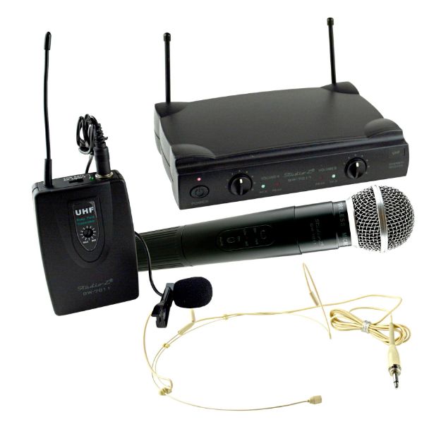 MICROFONO INAL DIAD/MANO/SOLAP UHF GW-7011 ZEBRA