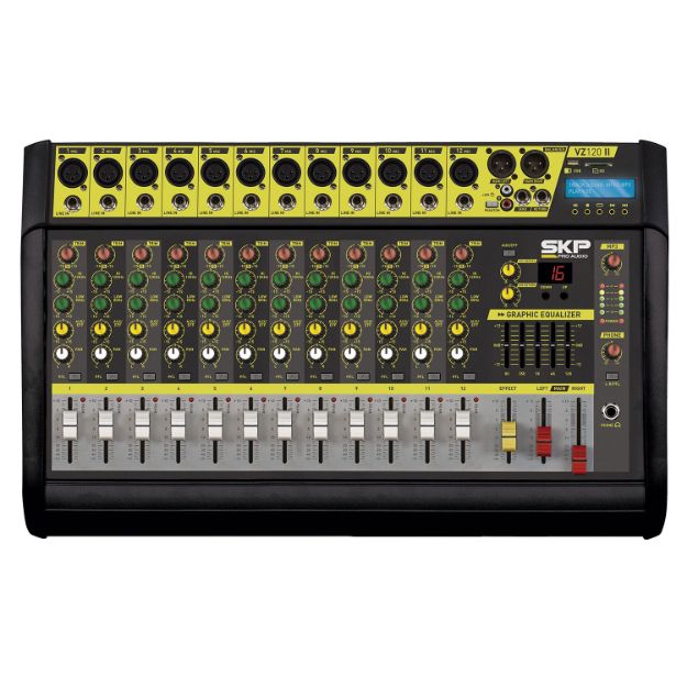 MEZCLADORA AMPLIFICADA 12 CANALES 2000W VZ-120II SKP