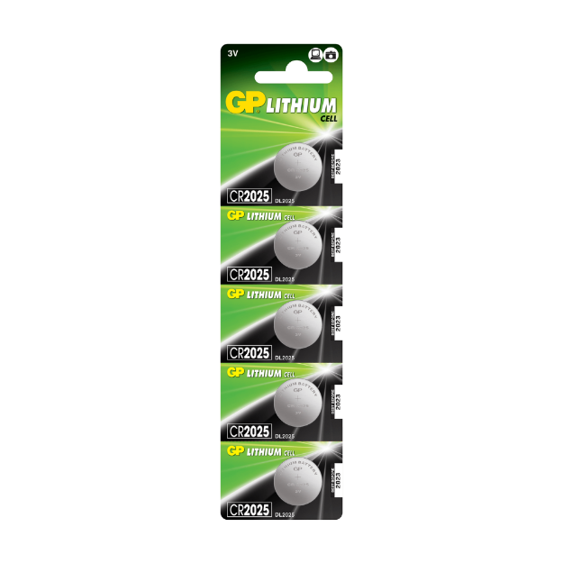 BATERIA LITHIUM 3V 5 UNDS CR2025-C5 GP