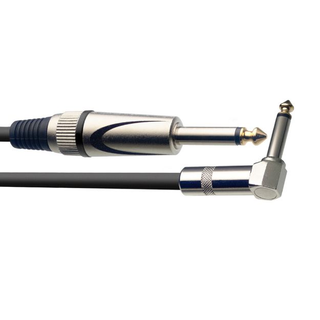 STAGG SGC6PL DL CABLE AUDIO 1/4M M A 1/4M EN L 6MTS PVC L DELUXE