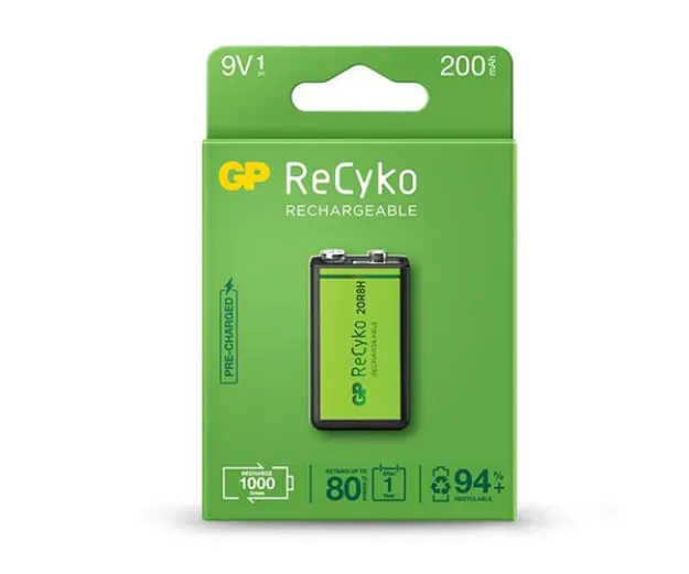 BATERIA RECARGABLE 9V 200 MAH 1 UND RECARG-9V-200 GP