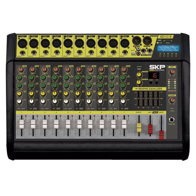 MEZCLADORA AMPLIFICADA 10 CANALES 2000 W VZ-100II SKP