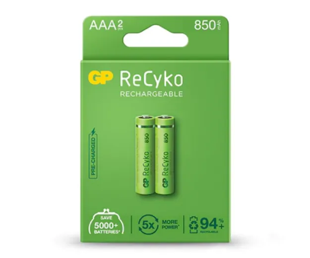 BATERIA RECARGABLE AAA 850MAH 2 UNDS GP850AAA GP