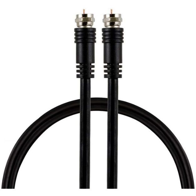 CABLE COAXIAL RG6 1.8MTS NEGRO 33626 GE
