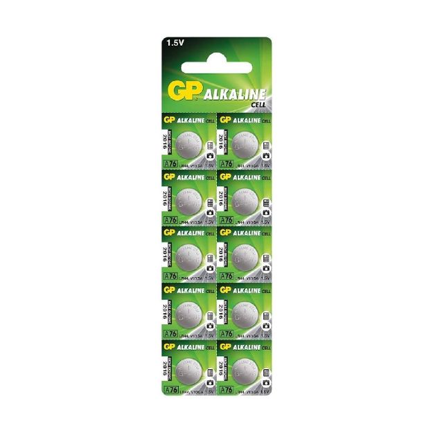 BATERIA ALCALINA LR44 10 UNDS A76F-2C10 GP