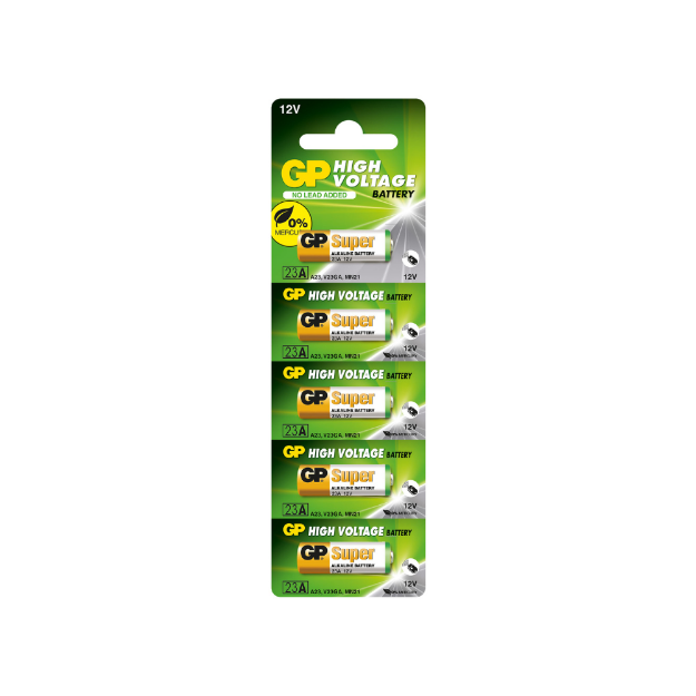 BATERIA ALCALINA 23A 5 UNDS 23AF-2C5 GP