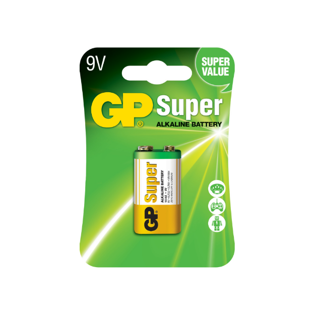 BATERIA ALCALINA 9V 1 UND GP1604A-5U1 GP