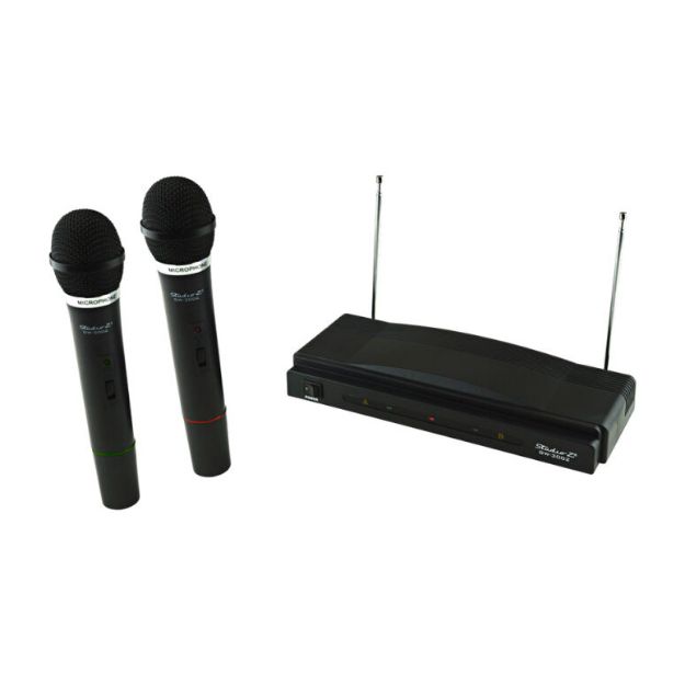 STUDIO Z GW-3002 MICRÓFONO INALÁMBRICO DOBLE DE MANO VHF