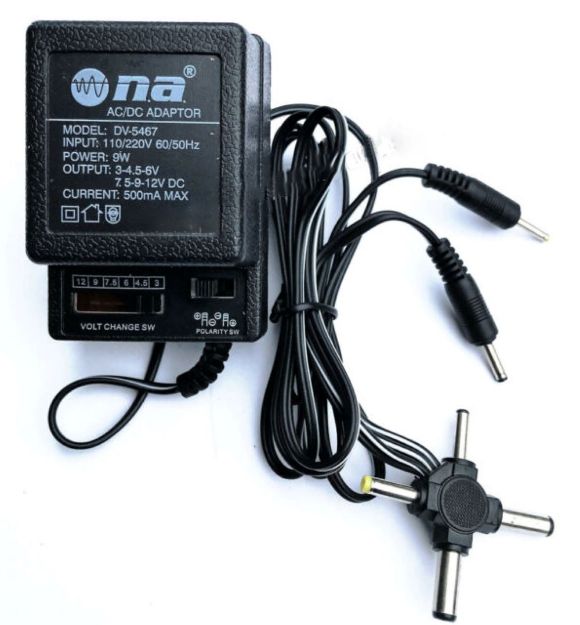 ADAPTADOR DE CORRIENTE 500 MAH CABLE TIPO ESTRELLA DV-5467 NIPPON