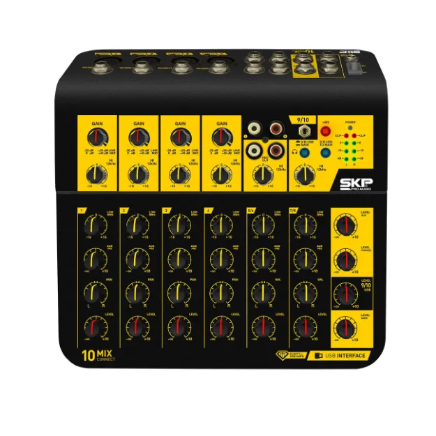 SKP MD-MIXCONNECT-10 MEZCLADORA 10 CANALES 4XLR 3 STEREO INTERFAZ USB