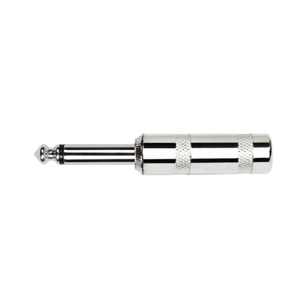 KIRLIN CV2306 X1P CONECTOR 1 4 MONO PLATEADO
