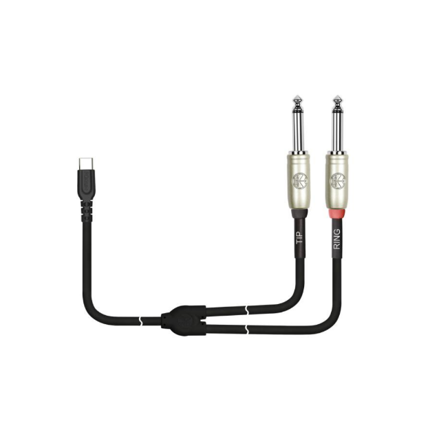 KIRLIN UY-C-392 2M BK CABLE AUDIO 2 1 4 MONO A USB C 2 MTS PVC