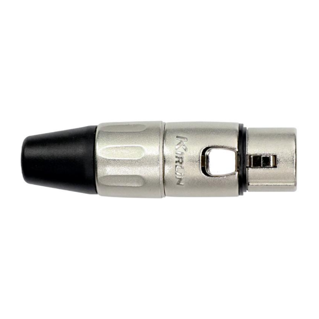 KIRLIN 3214 X1P CONECTOR XLR HEMBRA PLATEADO