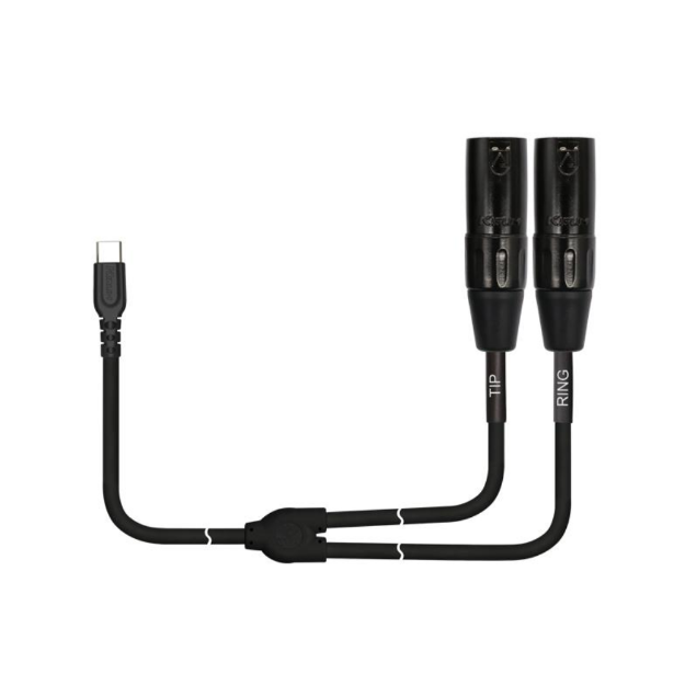 KIRLIN UY-C-390 2M BK CABLE AUDIO 2 XLR M A USB C 2 MTS PVC