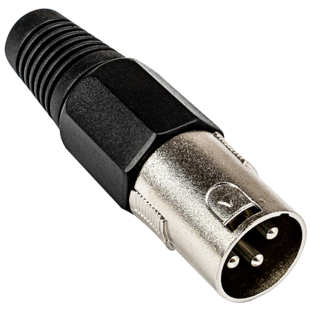 CONECTOR XLR MACHO PLATEADO X-1002 NIPPON