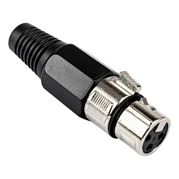 CONECTOR XLR HEMBRA PLATEADO X-1001 NIPPON