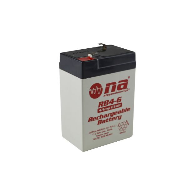 BATERIA SECA RECARGABLE 6V/4A RB4-6 NIPPON