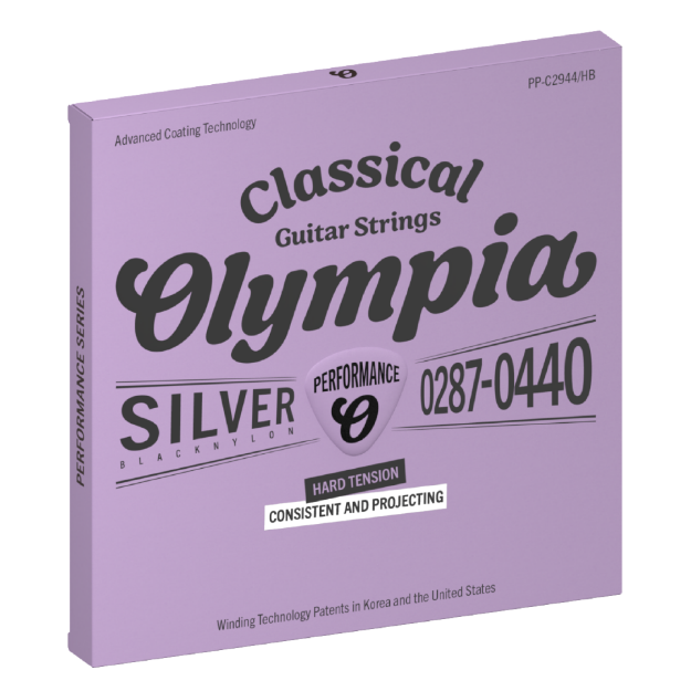 OLYMPIA PERFORMANCE PLUS PP C2944 HB CUERDAS PARA GUITARRA CLASICA NYLON NEGRO TENSION ALTA