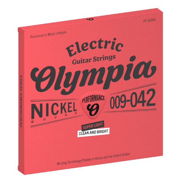 OLYMPIA PERFORMANCE PF E0942 CUERDAS PARA GUITARRA ELECTRICA ENTORCHADO NIQUEL 009-042
