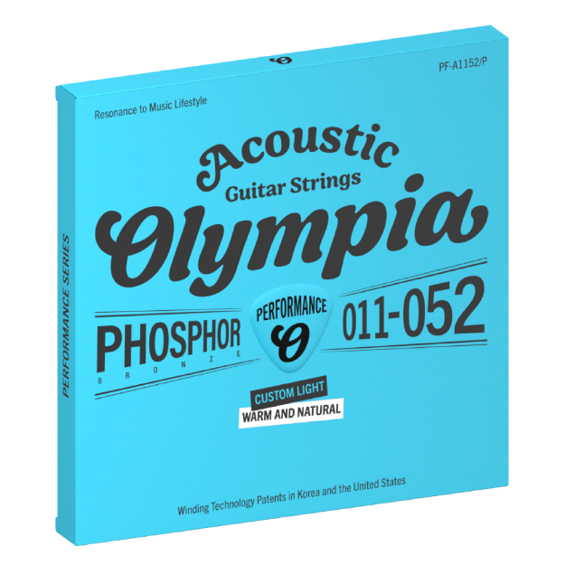 OLYMPIA PERFORMANCE PF A1152 P CUERDAS PARA GUITARRA ACUSTICA 80 20 PHOSFORO- BRONCE 011-052