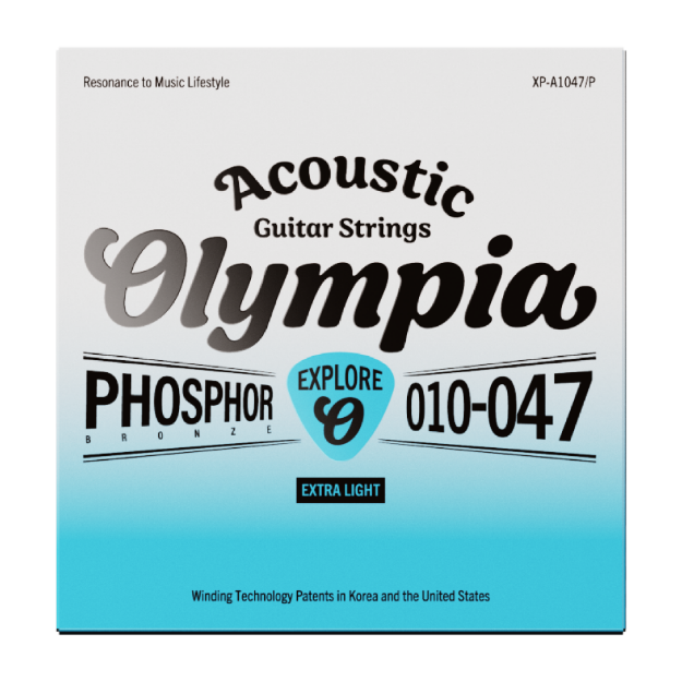 OLYMPIA EXPLORE XP A1047 P CUERDAS PARA GUITARRA ACUSTICA FOSFORO BRONCE 010-047