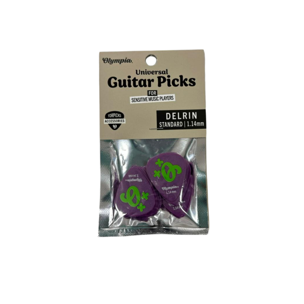 OLYMPIA OGP-DST 114PP PUA PARA GUITARRA FORMA ESTÁNDAR 1 14 MM COLOR PÚRPURA