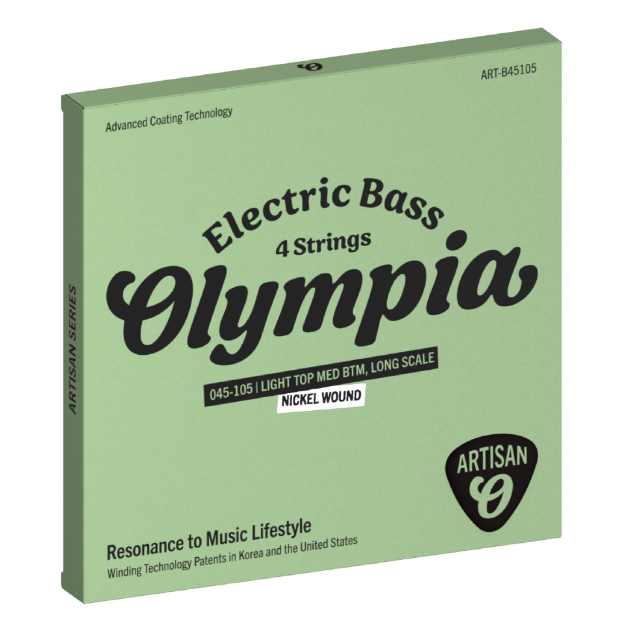 OLYMPIA ARTISAN ART B45105 CUERDAS PARA BAJO ELECTRICO RECUBIERTAS ENTORCHADO NIQUEL 045-105