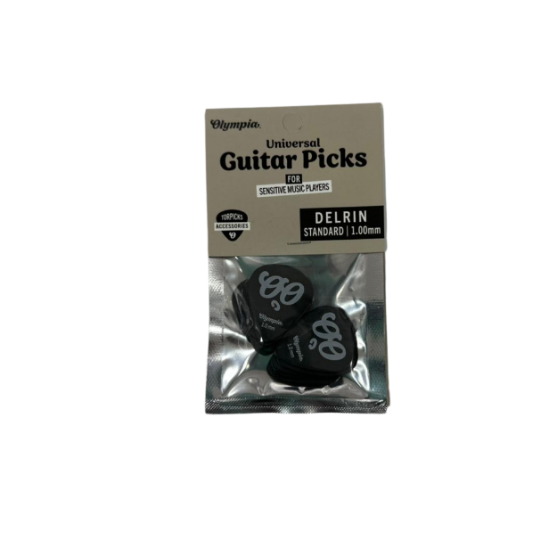 OLYMPIA OGP-DST 100BK PUA PARA GUITARRA FORMA ESTANDAR 1 00 MM COLOR NEGRO