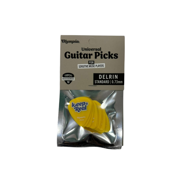 OLYMPIA OGP-DST 073YL PUA PARA GUITARRA FORMA ESTÁNDAR 0 73 MM COLOR AMARILLO
