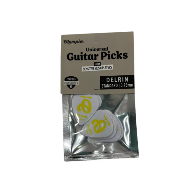 OLYMPIA OGP-DST 073WH PUA PARA GUITARRA FORMA ESTÁNDAR 0 73 MM COLOR BLANCO