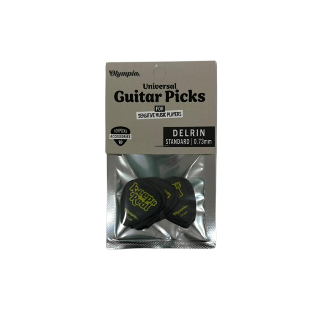 OLYMPIA OGP-DST 073BK PUA PARA GUITARRA FORMA ESTÁNDAR 0 73 MM COLOR NEGRO