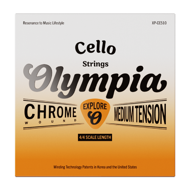 OLYMPIA EXPLORE XP CE510 CUERDAS PARA VIOLONCHELO ENTORCHADO CROMO ESCALA 4 4