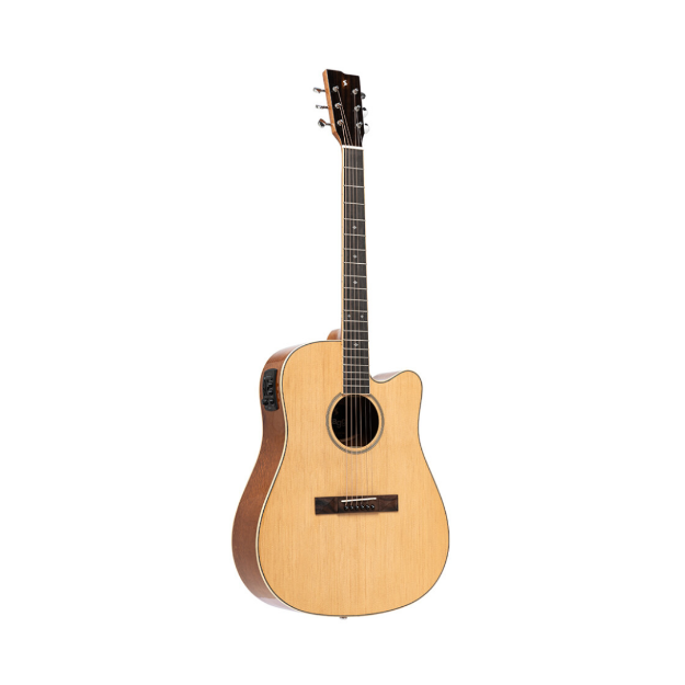 STAGG SA45 DCE-LW GUITARRA ELECTROACUSTICA 41" METAL SPRUCE LAKEWOO