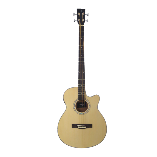 STAGG SA40BASS ACE-N BAJO ELECTRO ACUSTICO JUMBO NATURAL CUTAWAY
