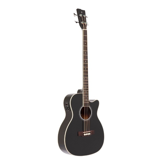 STAGG SA40BASS ACE-BK BAJO ELECTRO ACUSTICO JUMBO NATURAL CUTAWAY