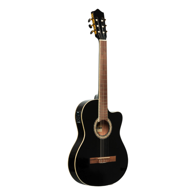 GUITRARRA ELECTRO ACUSTICA SPRUCE NEGRA SCL60TCE-BLK STAGG