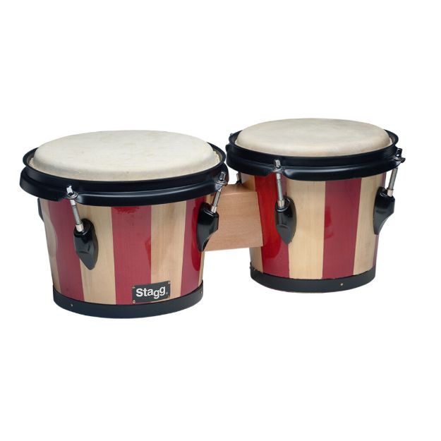BONGO 7.5 -6.5 DOS COLORES C/LLAVE DE AFINACION BW-100-DT STAGG
