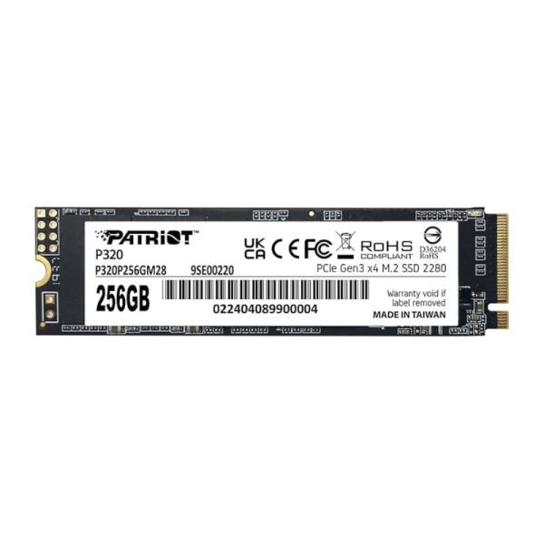 SSD Patriot P320 256 GB M.2 2280 NVME PCIE Gen3 2200MB/s