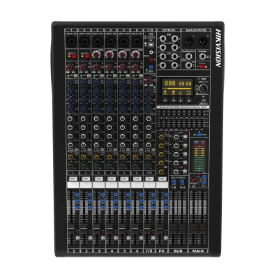 Consola Analógica 8 Canales con Phantom 48 V, USB y Bluetooth