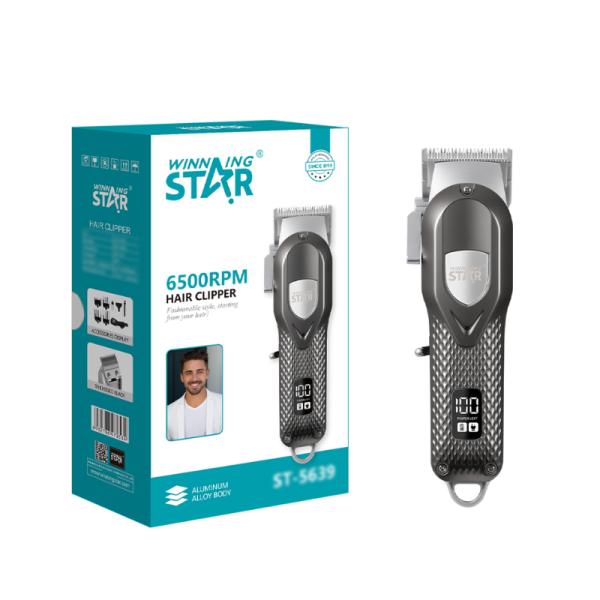 Cortadora de Cabello WINNINGSTAR ST-5639 Recargable 4 Peines 5 W